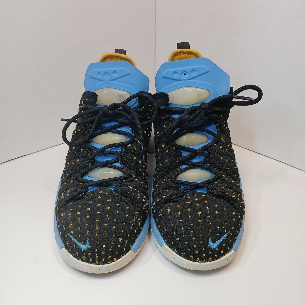 Nike LeBron 18 size 5Y Basketball Sneakers Black Blue Yellow CW2760-006